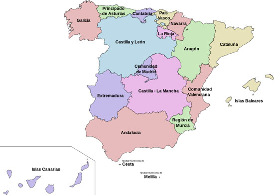 MAPA ESPAÑA